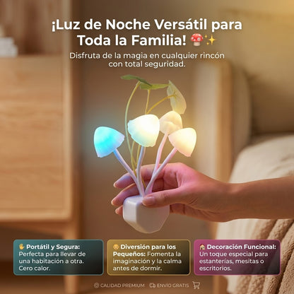 Luz de Noche Honguitos para un Cuarto Acogedor