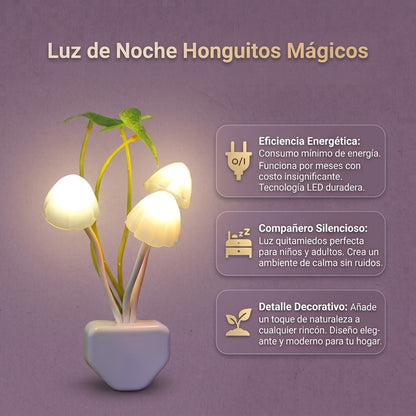 Luz de Noche Honguitos para un Cuarto Acogedor